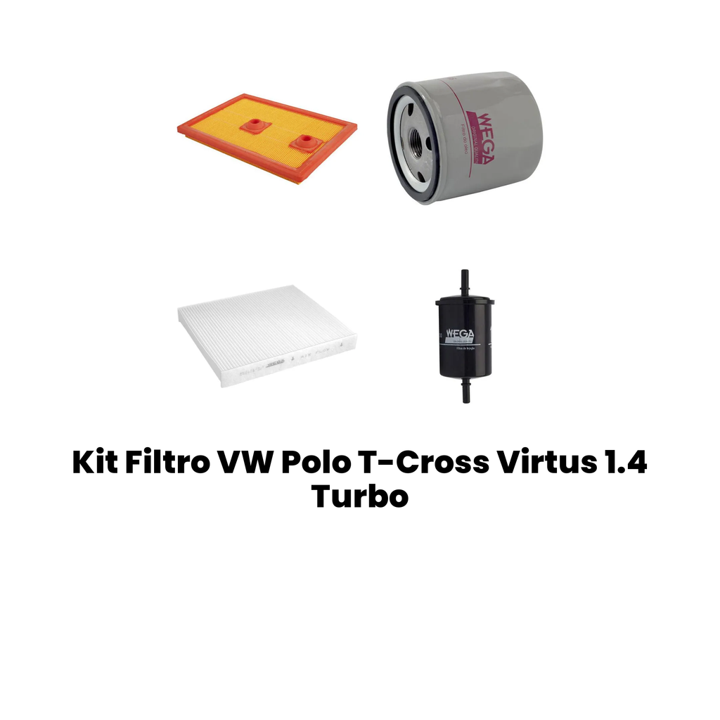 Kit Filtro VW Polo T-Cross Virtus 1.4 Turbo - Imagem 3