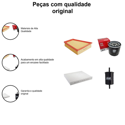 Kit Filtro VW Gol Saveiro Voyage 1.6 8V Flex 2016-2025 - Imagem 4