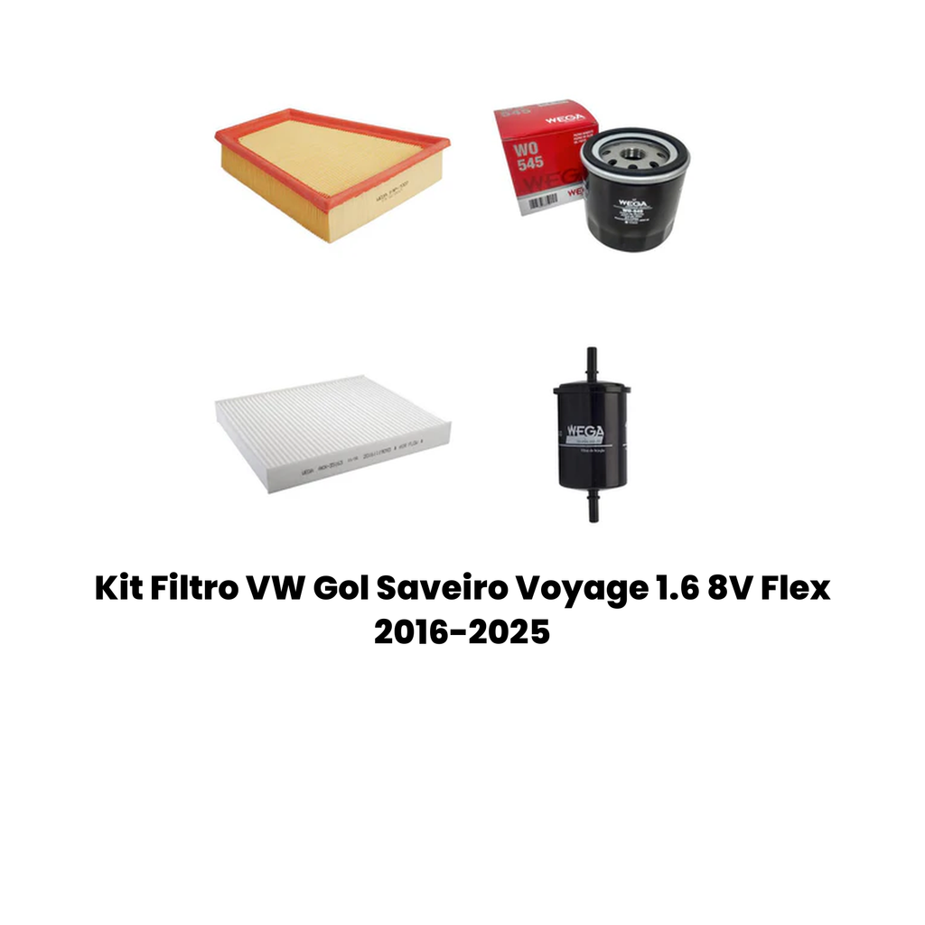 Kit Filtro VW Gol Saveiro Voyage 1.6 8V Flex 2016-2025 - Imagem 3
