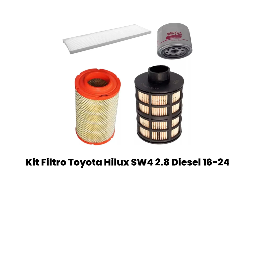 Kit Filtro Toyota Hilux SW4 2.8 Diesel 16-24 - Imagem 3