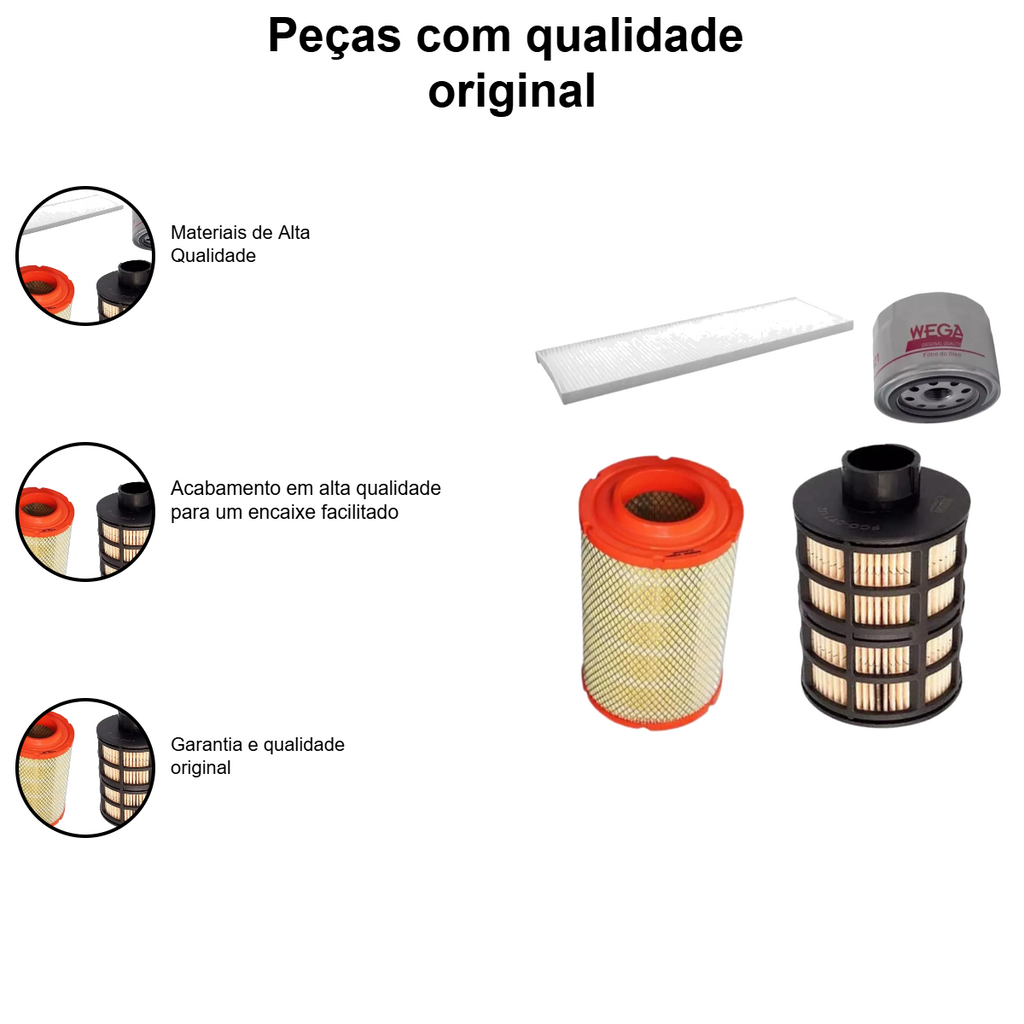 Kit Filtro Toyota Hilux SW4 2.8 Diesel 16-24 - Imagem 4