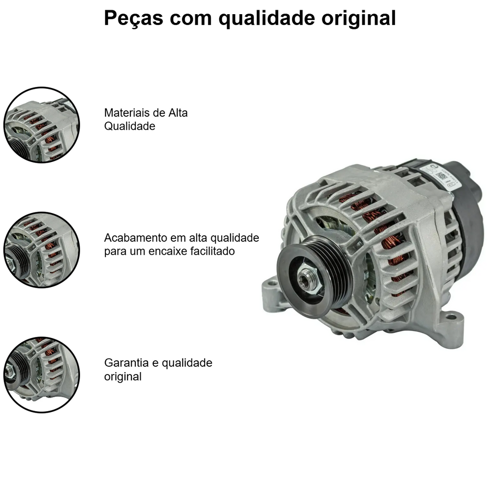 Alternador ZEN Fiat Fire T-Jet 1.0 1.4 01-10 - Imagem 4