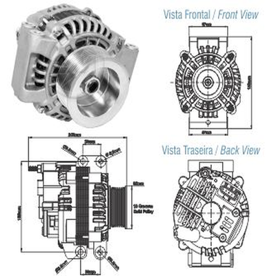 ALTERNADOR G 230, G/P/R/T 2007-2008 - Imagem 1