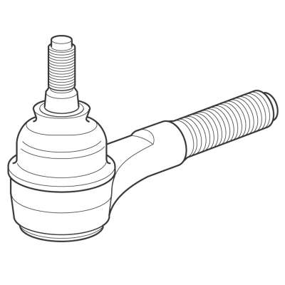 Terminal Direção Dianteiro Esquerdo Citroen Peugeot - Imagem 1