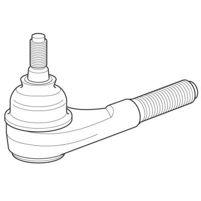 Terminal de Direção Dianteiro Direito Peugeot 207 307 - Imagem 1