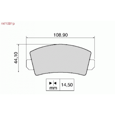 Pastilha de Freio Dianteira Ford Escort Fiat 147