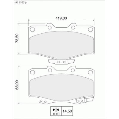 Pastilha Freio Diant Toyota Hilux