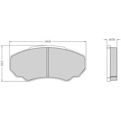 Pastilha Freio Dianteira Citroen Jumper 2001-2006 - Imagem 1