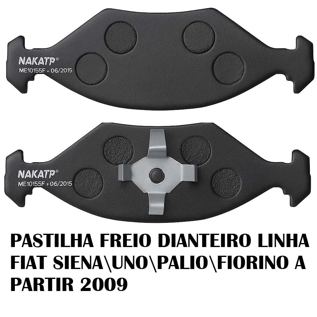 PASTILHA FREIO DIANTEIRO LINHA FIAT SIENA\UNO\PALIO\FIORINO A PARTIR 2009 - Imagem 2